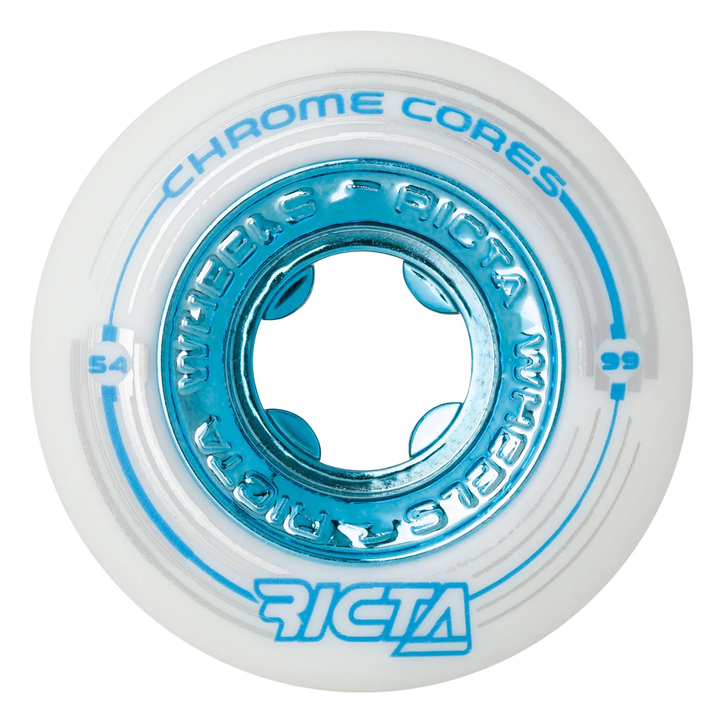 Ricta 54mm Chrome Core 99a Skateboard Wheels