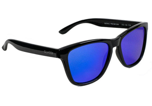Glassy Sun Haters Deric Sunglasses Blue Mirror