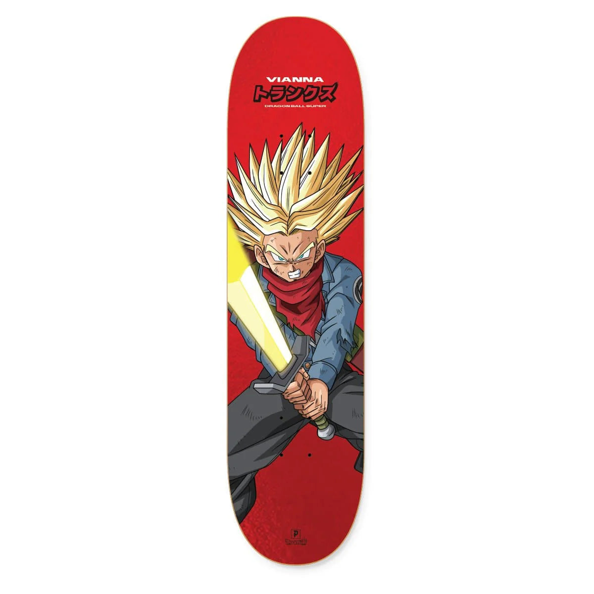 PRIMITIVE X DRAGON BALL SUPER GIOVANNI VIANNA FUTURE TRUNKS SKATEBOARD DECK 8.5