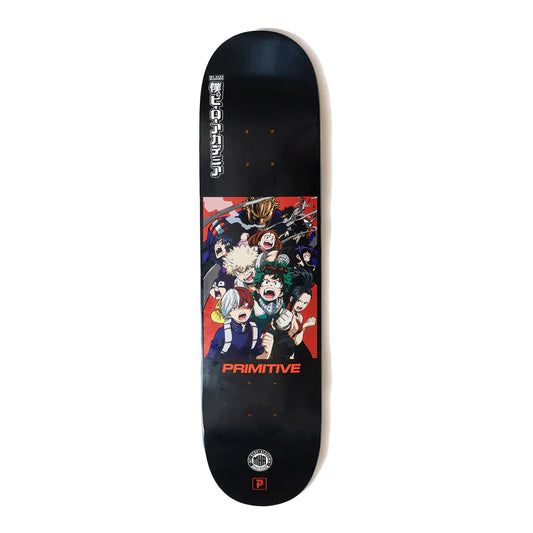 Primitive My Hero Academia 8" Black Skateboard Deck