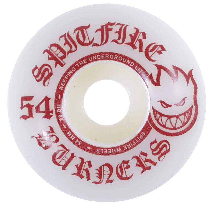 SPITFIRE BURNERS SKATEBOARD WHEELS RED 54mm 99