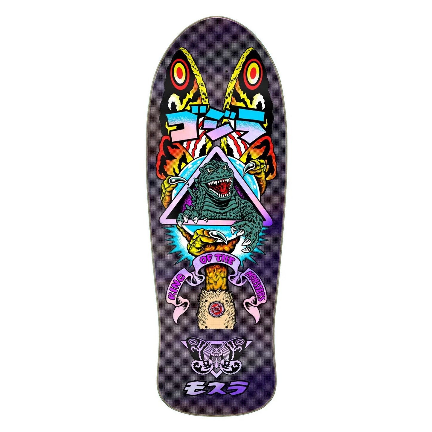 Santa Cruz x Godzilla Mothra Natas Skateboard Deck - 10.538