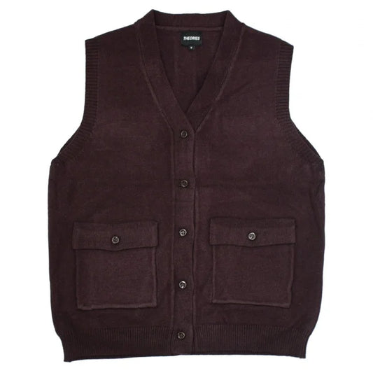 Theories Sweater Vest Brown