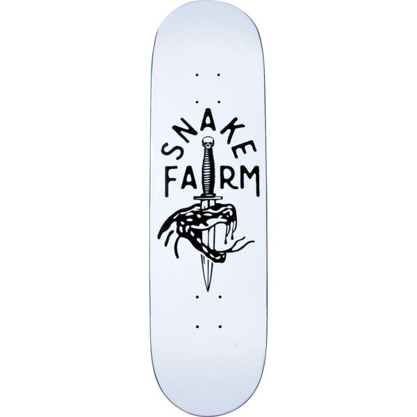 Snake Farm Deck 8.6 White logo