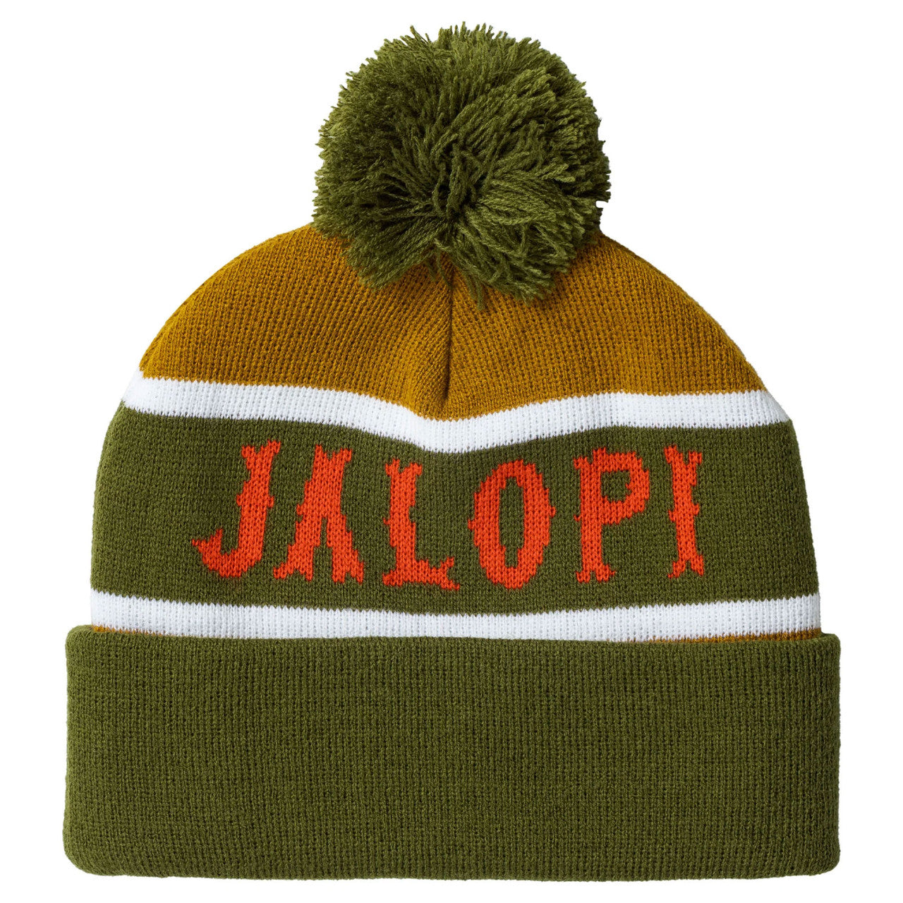 Anti Hero Beanie Jalopi Zambony Toque Olive/Gold/Red