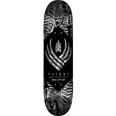 Powell Peralta Skeleton Silver Foil FLIGHT Skateboard Deck - 8.25