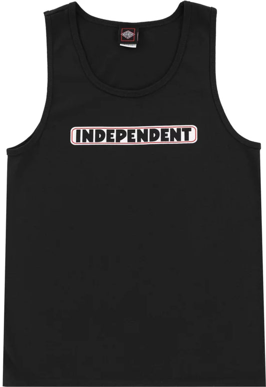 Independent XL tank bar logo mid weight t shirt black