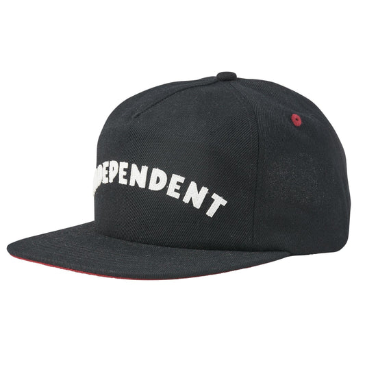 Independent hat brigade strapback unstructured black