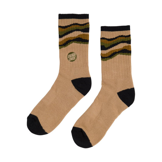 Santa Cruz socks landscape taupe size 6-10 women’s