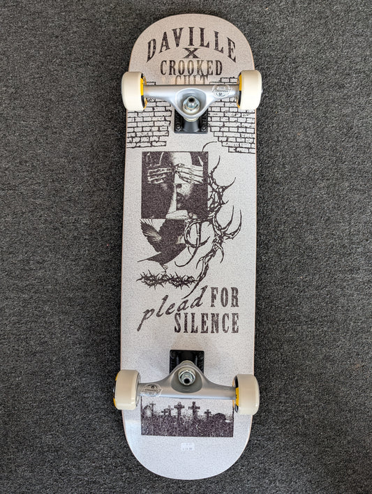DaVille x Crooked Cult -  Plead for Silence -  8.75 - Complete Skateboard